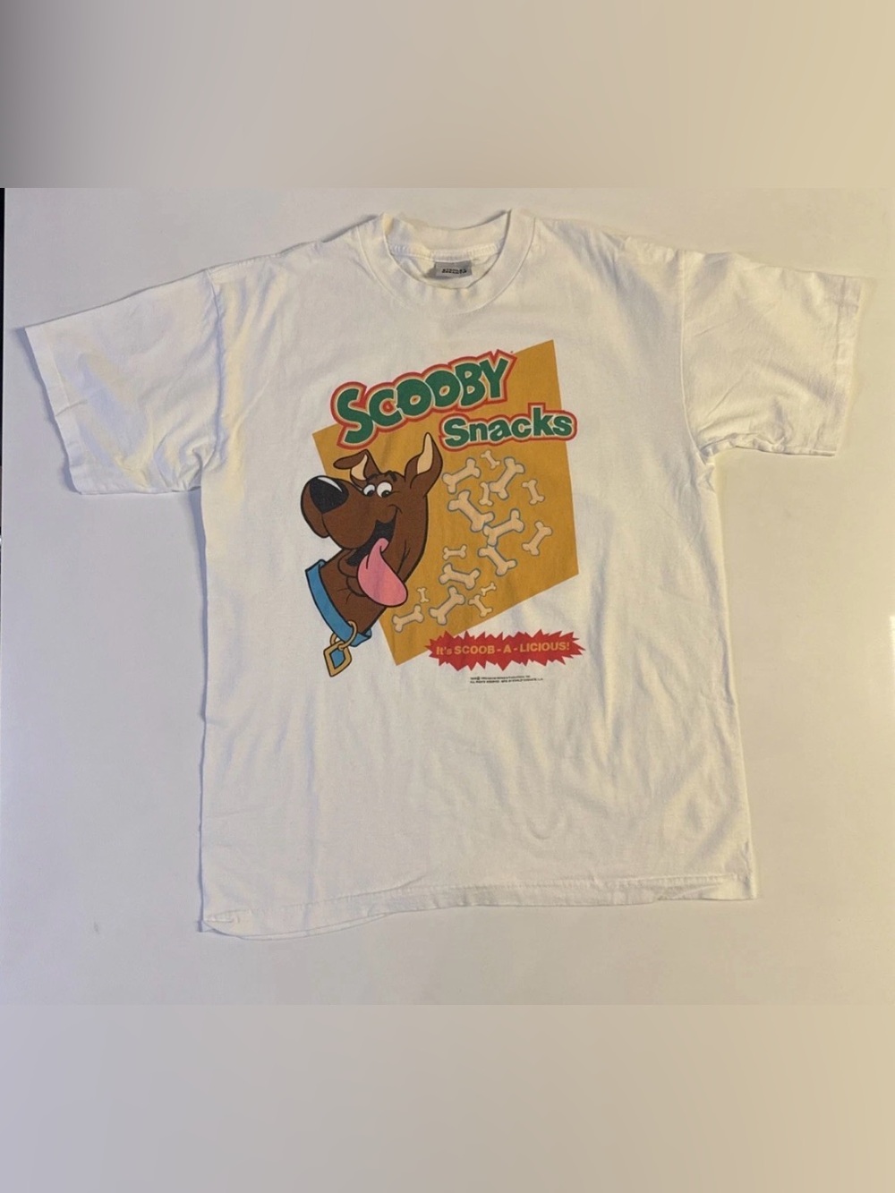*Scooby Doo T Shirt Stanley Desantis Snacks New L Large 1995 90s Vintage NOS 95